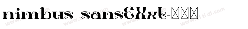 nimbus sansEXxt字体转换